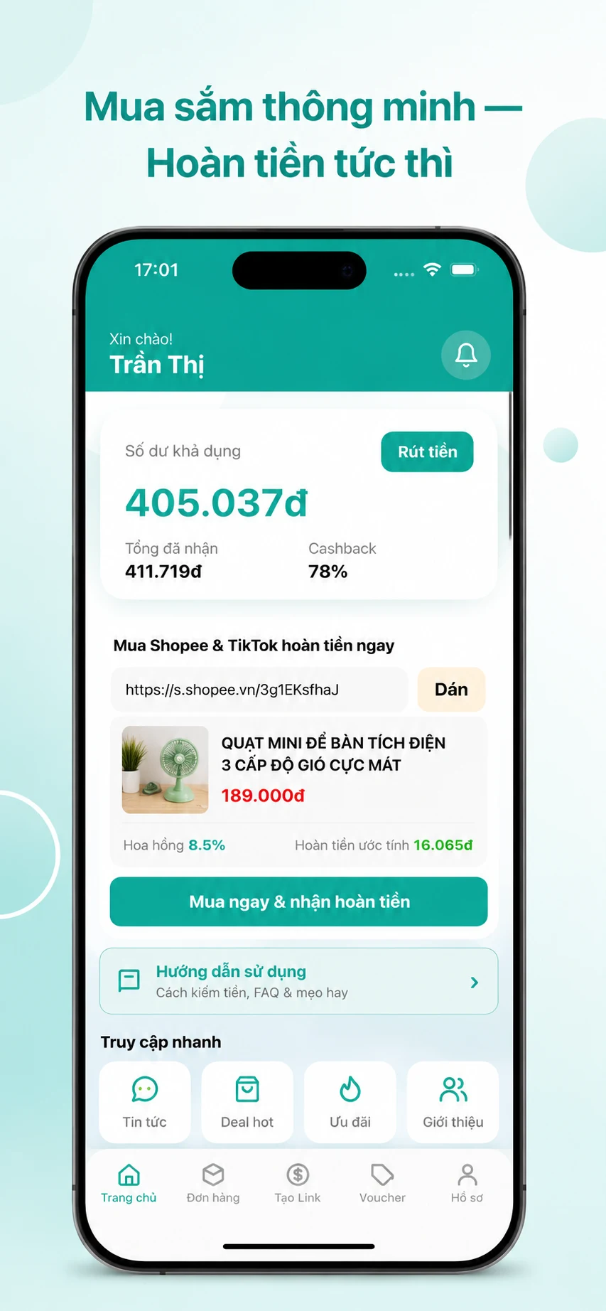 STK: Hoàn Tiền Mua Sắm screenshot