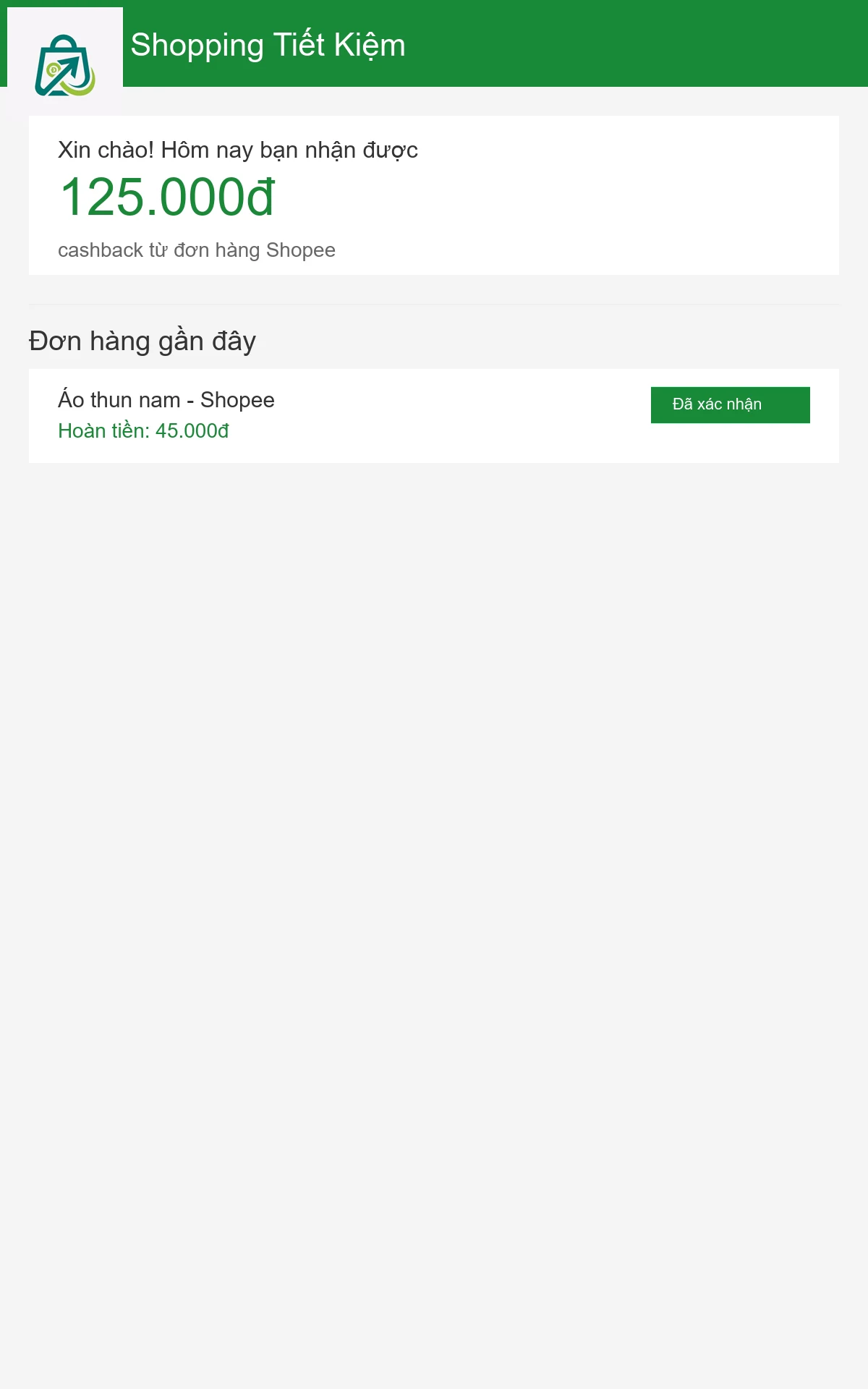 STK: Hoàn Tiền Mua Sắm screenshot
